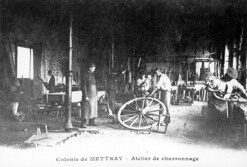 Atelier de charronnage de la colonie de Mettray