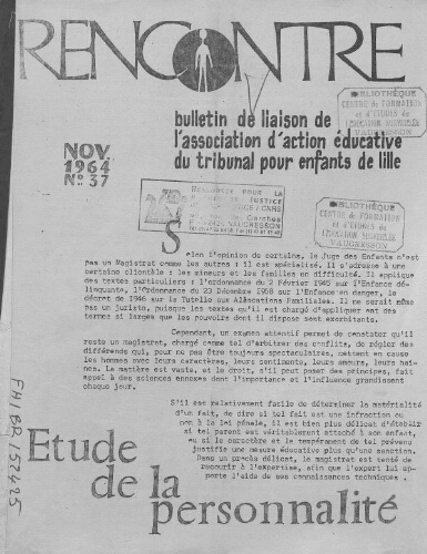 Rencontre - n°37 - novembre 1964