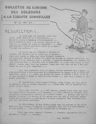 Bulletin de liaison des délégués à la liberté surveillée - n°18 - novembre 1957