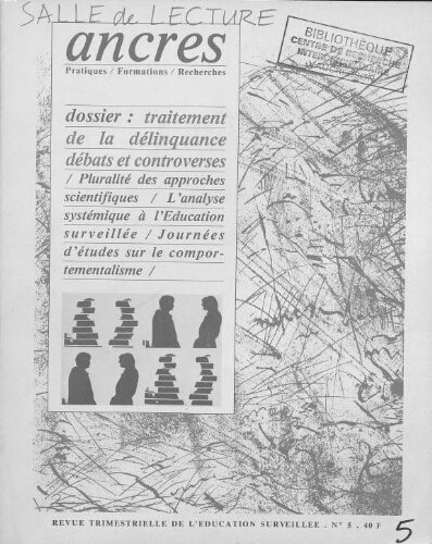 Ancres - n°5 - octobre 1985