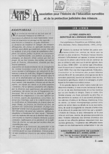 Pour l'histoire [Bulletin de liaison] - n°17 - Avril 1998